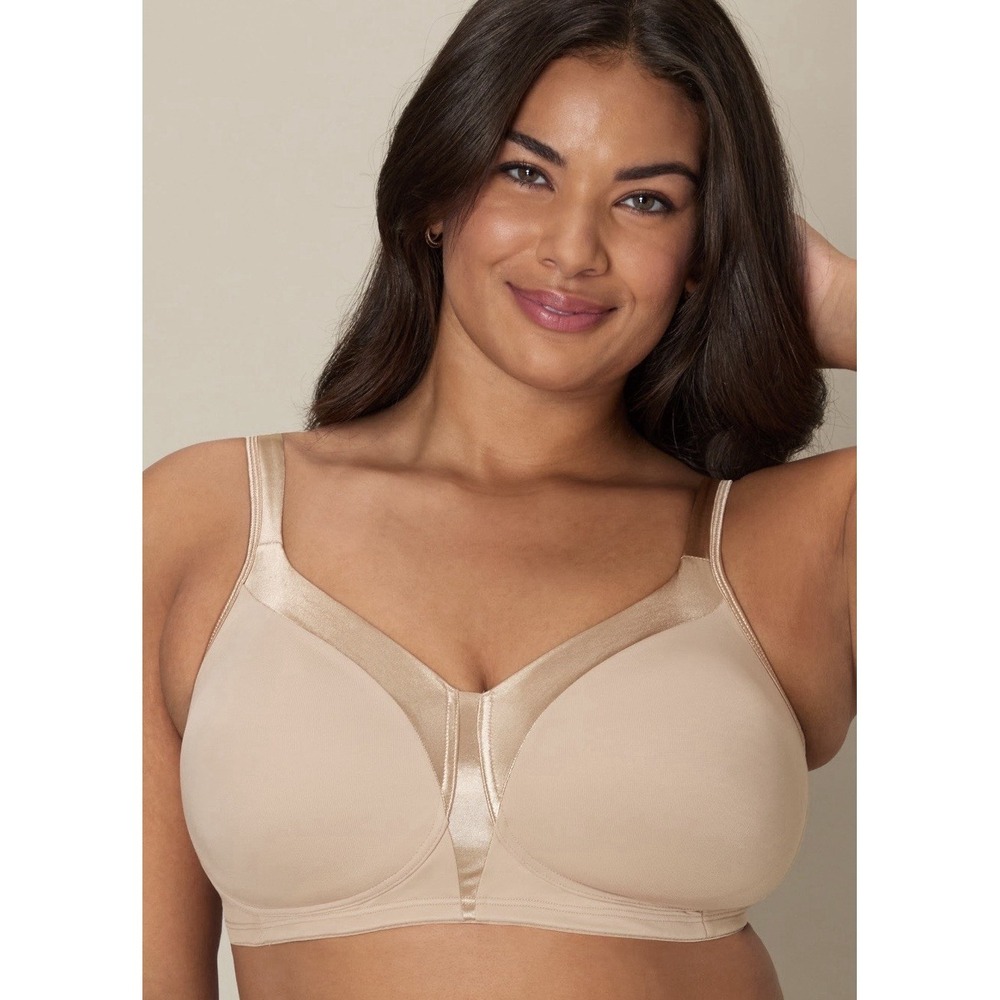 Playtex 18 Hour Silky Soft Smoothing Breathable Wireless Bra Women's 40DD Nude